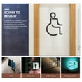 thumbnail image 2 of Letrero para discapacitados, calcomanía para puerta de ducha, letrero para puerta de baño para discapacitados, letrero para silla de ruedas para inodoro, 2 of 5