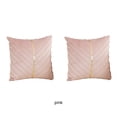 thumbnail image 1 of Baohd 2pack/lot Symmetrical Gold Thread Velvet Cushion Cover And Fashionable Sofa Home Decor Pillow Case Polyester pink 1Set, 1 of 6