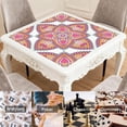 thumbnail image 6 of Mandala Mahjong Mat for Table, 31.5*31.5in Anti Slip American Mahjong Table Cloth, Noise Reduction, Neoprene Mah jongg Mat with Carrying Bag & 3 Dices, Mahjong Accessories Gift, Board Tile Games Mats, 6 of 7