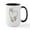 White/Black Inside, variant on CafePress - Cute Alpaca Large Mug - 15 oz Ceramic Large White Novelty Mug