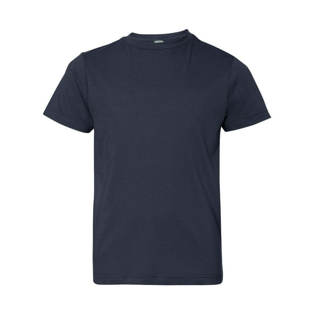 Youth Fine Jersey Tee, XS, Navy