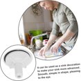thumbnail image 4 of Qucyy 4pcs Decorative Sink Cover Sink Stopper Cover Tap Hole Stopper Basin Hole Cover Sink Hole Stopper Sink Drain Hole Cover Sink Hole Cover Kitchen Sink Blank Plugs White Plastic, 4 of 5