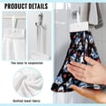thumbnail image 6 of ZIATUBLE Sharks Hanging Hand Dry Towels Strawberry Hanging Kitchen Dish Towel Reusable Hand Towels for Bathroom with Loop Hanging Dish Towels Absorbent Kitchen Towel Hangs, 6 of 7