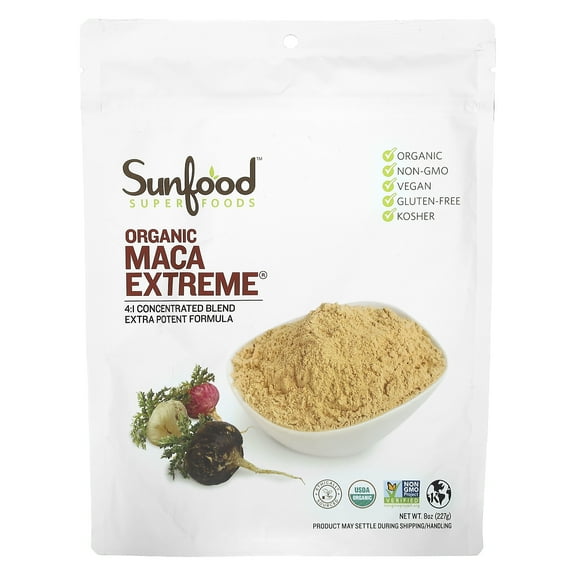 Sunfood Superfoods Maca Extreme Potency Organic Superfood Powder, 8 Oz
