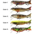 thumbnail image 2 of 10,5 cm/17,3g hundimiento Wobblers señuelos de pesca articulados Crankbait Swimbait 8 segmentos, 2 of 7