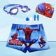 thumbnail image 5 of Traje de baño de Spiderman para niños, conjunto de gorro y pantalones cortos de dibujos animados, regalo de gafas, novedad, 5 of 5