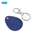thumbnail image 3 of Uxcell Leather Key Fob, 4 Pack PU Leather Key Fobs Key Chain Holder for ID Key Cards, Dark Blue, 3 of 6