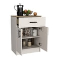 thumbnail image 3 of Pantry Unit In - Natural Oak With One Drawer And 2 Shelves Cabinet Two Inner, 3 of 4