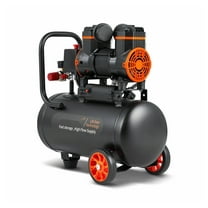 Air Compressor 4.8 Gallon 900W 2.2 CFM Oil-Free, 70dB Quiet, for Tire Inflation & Spray Painting