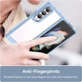 thumbnail image 3 of Case for Samsung Galaxy Z Fold 4 5G Case Slim Dropproof [Defend from Drop/Scratch/Slip/Fingerprint] Clear Acrylic Hard Back Soft TPU Bumper Hybrid Phone Cover for Samsung Z Fold 4 5G-Blue, 3 of 16
