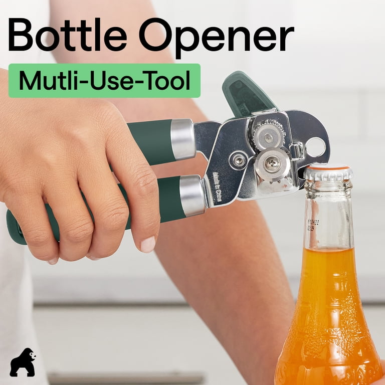 Gorilla Grip Heavy Duty Stainless Steel Can Opener, Hunter Green photo 7