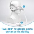 thumbnail image 5 of 2 Packs Assemblage de Tubes de Remplacement Compatible avec Respironics WISP, Seulement Tube Court avec Coude et Pivotant, Libération Rapide et Sans Bruit, 5 of 5