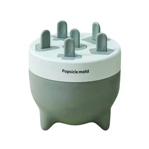 Pisexur Batería de cocina Moldes para paletas, 6 moldes grandes para helado casero, moldes para paletas con tapa. para la cocina del hogar