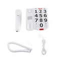 thumbnail image 2 of Teléfono Fijo Para Personas Mayores, Teléfono Con Cable Con Botones Grandes, Estructura Duradera Fácil De Usar Para Personas Mayores Con Discapacidad Auditiva, 2 of 7