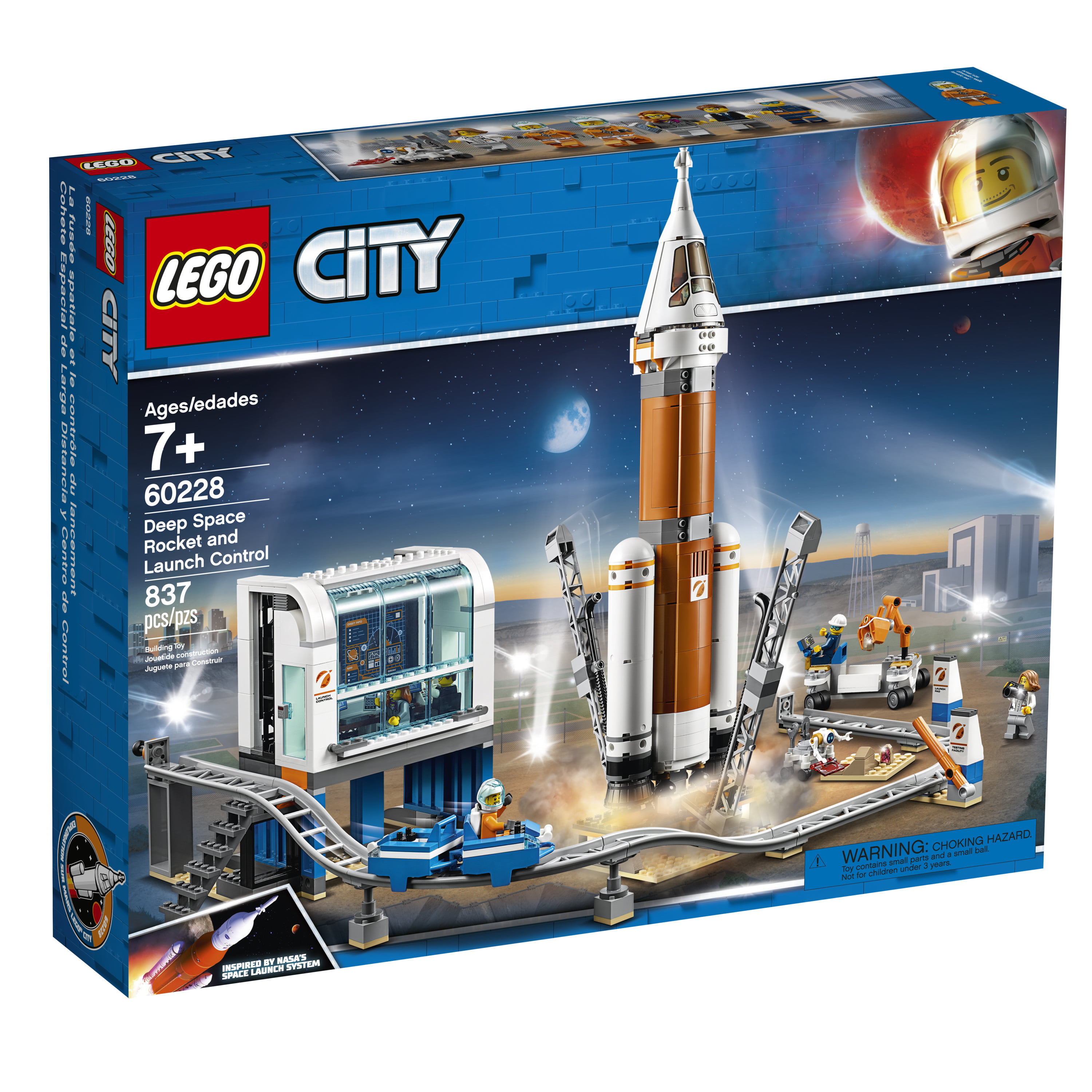 6251727 City Space Space Rocket and 60228 Model Rocket Building Kit with Toy Monorail, - Walmart.com