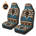 thumbnail image 3 of Uorisanigo Front Seat Covers, Soft Plush 2-Pack Ethnic Tribal Navajo Seat Cushions Universal Fit for Most Vehicles, Summer Cool & Winter Warm, Easy Installation, Car Accessories, 3 of 7