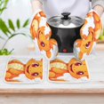 thumbnail image 6 of Cute Dragon Baby Insulated Gloves And Pot Mats (four Piece Set), 6 of 6