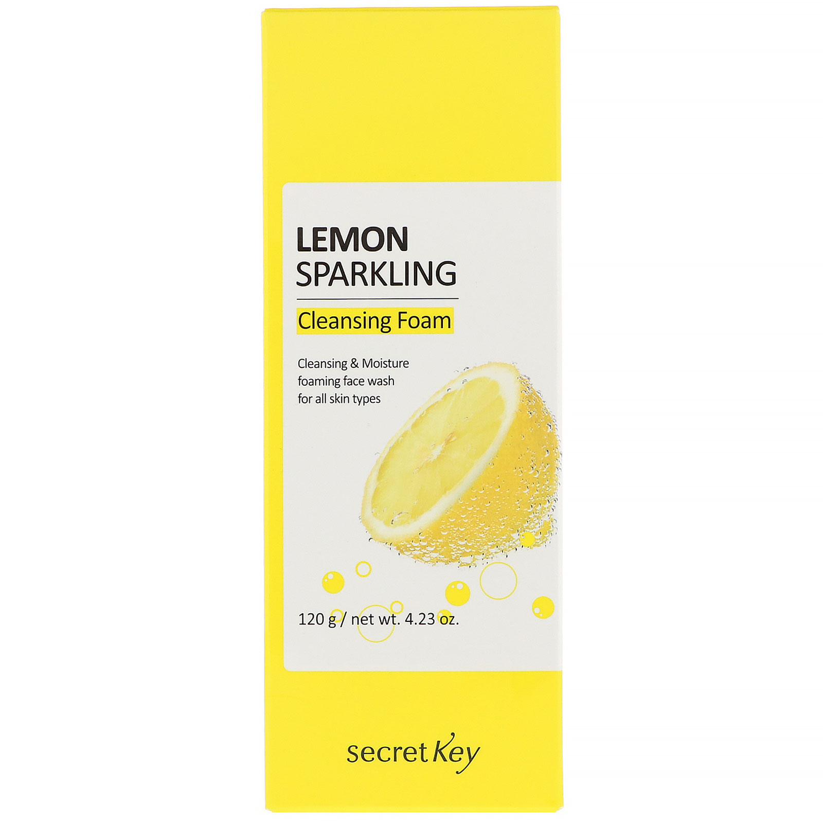 face wash foam with lemon