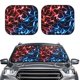 thumbnail image 2 of Balery Red And Blue Lightning Parasol para parabrisas de coche de 2 piezas | Parasol plegable para parabrisas delantero de coche para la mayoría de sedanes-Medium, 2 of 6