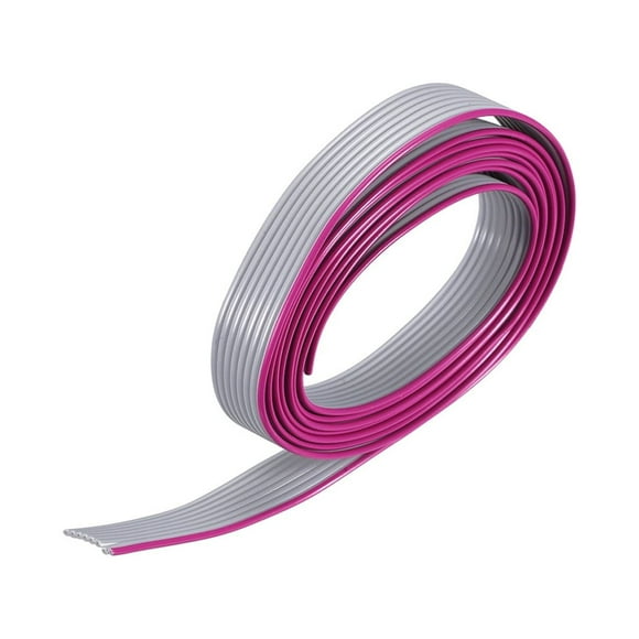 Unique Bargains IDC Wire Flat Ribbon Cable 1m/3.3ft Length 1.27mm Pitch 8 Pins Gray