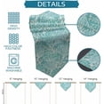thumbnail image 7 of Turquoise Geometric Coral Triangle Table Runners Dresser Scarves Table Decoration for Wedding Party/Graduation Ceremony/Banquet Contemporary Minimalist White, 7 of 7