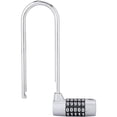 thumbnail image 5 of Digit Combination Alloy Padlock, U-Shaped Security Code Lock, Extra Long Cabinet Door Lock, Resettable Combination Lock, Gym Locker, School Locker (Silver), 5 of 5