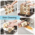 thumbnail image 2 of Yayeee 6 Pack Kitchen Dish Cloths for Washing Dishes Soft Absorbent Microfiber Towels, Geometric Designs, 2 of 9