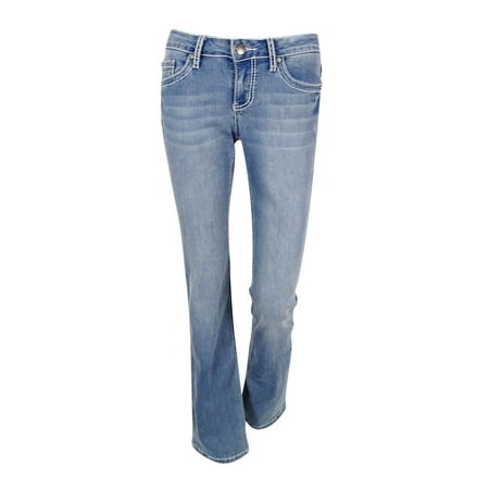 Earl Jean - Earl Jean Juniors' Embellished Pocket Slim Boot Jeans ...