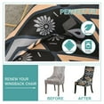 thumbnail image 6 of Stretch wingback Side Chair slipcover Printed, armless wingback Chair Cover with Elastic Bottom Sloping Armchair Covers Removable Washable Armchair Covers-AH-1 Pcs, 6 of 8