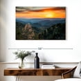 thumbnail image 3 of Elephant Stock Great Smoky Mountains Sunrise Wall Art - Horizontal Canvas Wall Art - Living Room Wall Decor - Nature Canvas - Yellow And Orange Decor - 39" x 26", 3 of 8