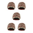 thumbnail image 2 of kurtrusly Bonnet de Mode pour Femmes Confortable Chapeau de Chimiothérapie Rouge Foncé 5Set, 2 of 6