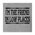 thumbnail image 2 of Go All Out I'm The Friend In Low Places Funny Country Music Gift Long Sleeve T-Shirt Mens, 2 of 3