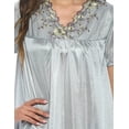 thumbnail image 5 of Casual Nights Nightgown - Women's Short Sleeve Tricot Nightgowns, Flutter Sleeves and Lightweight Silky Fabric, 5 of 5