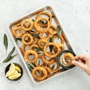 Nordic Ware Naturals 13 x 10 Aluminum Quarter Sheet, Rectangular Cookie & Baking Sheet Pan, Silver