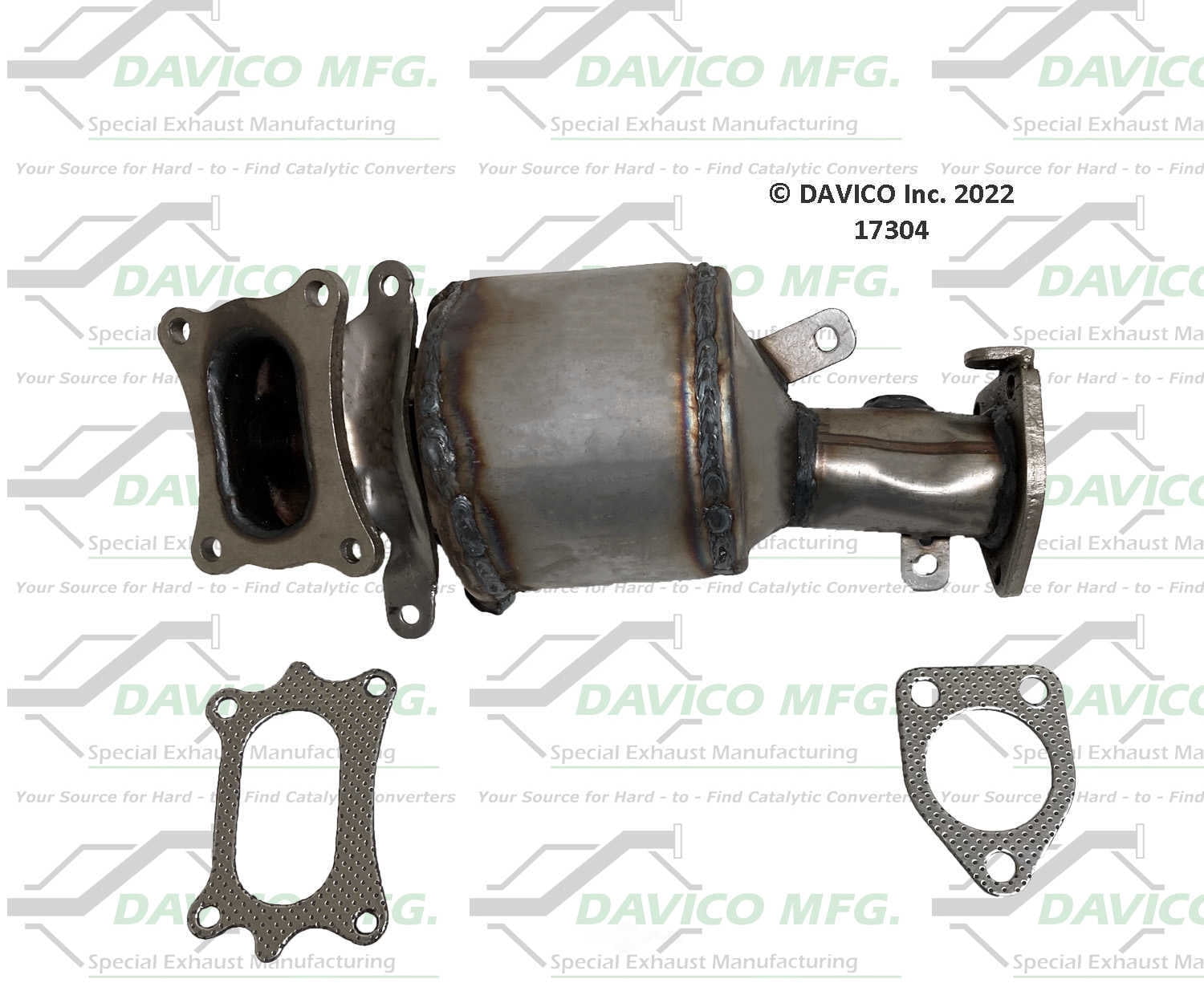 Davico 17304 Catalytic Converter, OE Replacement, Front, Passenger Side Fits select: 2009-2011 HONDA PILOT, 2011-2014 HONDA ODYSSEY