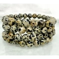 thumbnail image 3 of K-KED One (1) Dalmatian Jasper Beaded Bracelet 8MM A Round Beaded Bracelet, 3 of 7