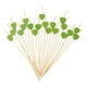 thumbnail image 1 of Uxcell 100Pcs Palillos de cóctel en forma de corazón de bambú para bebidas, alimentos y frutas, verde, 1 of 6