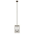 thumbnail image 2 of Hunter - Chevron 4-light Textured Rust, Medium Size Pendant Light, Dimmable, Casual Style, for Bedrooms, Kitchens, Dining, Living Rooms - 19370, 2 of 7
