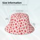 thumbnail image 3 of Fotbe Strawberry Sombrero Tipo Pescador con Estampado – Sombrero de Sol de Algodón de Moda para Playa, Golf, Pesca, 3 of 6