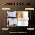 thumbnail image 2 of Vintage Cigarette Case, Metal Card and Cash Case with Easy Snap, Card Box for Credit Cards Cash ID（B）, 2 of 7