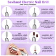 thumbnail image 5 of Saviland Acrylic Nail Kit with Nail Drill – Acrylic Powder And Liquid Set with Gel Nail Polish Nail Glue Gel Portable U V Light Nail Stuff Acrylic Nail Brush for Home DIY Salon Use, 5 of 8