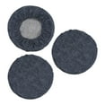 thumbnail image 1 of Cubiertas de taburete redondas Uxcell, paquete de 3, cubiertas elásticas para taburetes de bar de 12"-14" de diámetro, gris oscuro, 1 of 7