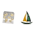 thumbnail image 1 of Caja cuadrada de acrílico,Adorno de bola cuadrada con cubierta acrílica para decoración del hogar,Figura de velero,Escultura de velero de hierro para decoración de oficina y hogar,Estatua, 1 of 8