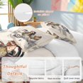 thumbnail image 3 of Rooster Farm Animal Country Bedding 3 Piece Duvet Cover Set Queen Size, Chinese Style Plant Soft Microfiber Comforter Cover with Zipper Closure & Pillowcases, Wrinkle & FadeResistant Quilt Cover, 3 of 9