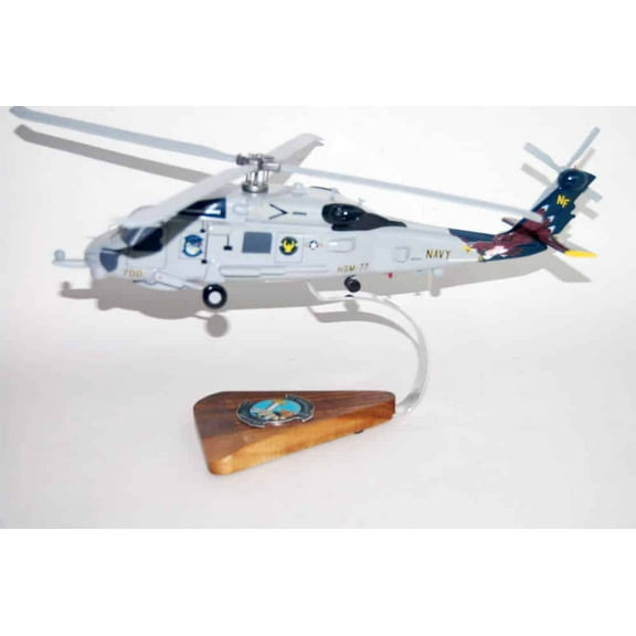 MH-60R, HSM-77 Saberhawks (2015), 16" Mahogany Scale Model