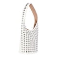 thumbnail image 3 of Madden NYC Women's Studded Bucket Shoulder Bag, White, 3 of 6