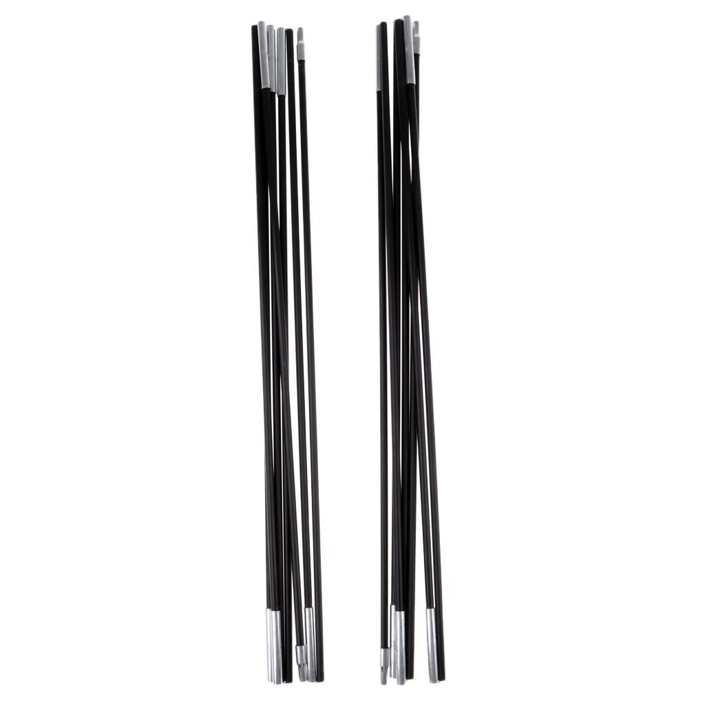 Set Of 2 Universal Telescopic Adjustable Steel Tent/Awning Poles Camping 