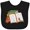 AB-Black, variant on Inktastic Tiny Library Bookworm Boys or Girls Baby Bib
