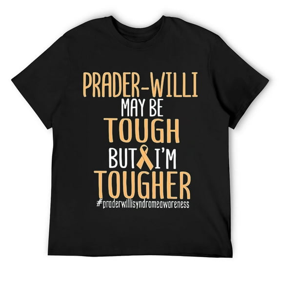 Mens PWS Prader-willi Syndrome Awareness Support Love Tough T Shirt Black
