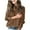 Turtleneck Brown, variant on gakvbuo Fall Sweaters for Women Women'S Solid Color Pullover Round Neck Warm Long Sleeve Sweater